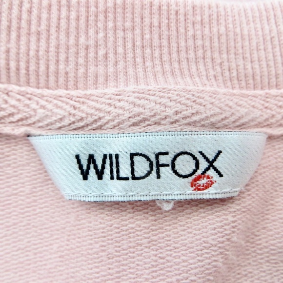 Wildfox Sweatshirt Coffee and Sunshine Sweatshirt Pink Red SZ S - Picture 6 of 9